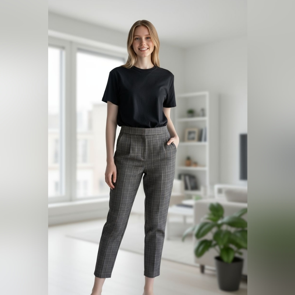 🎉 3/$60 Aritzia Wilfred Plaid Wool Ankle Length Trousers Size 2